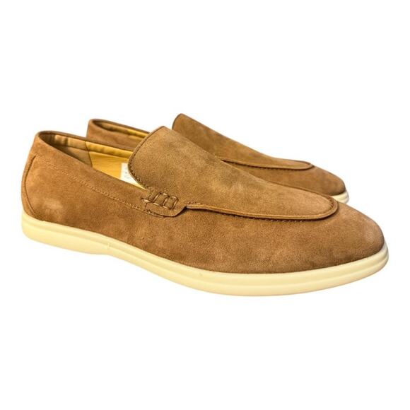 Jack Erwin Travis Mox Toe Suede Loafer Men size 13 NEW - Picture 1 of 6